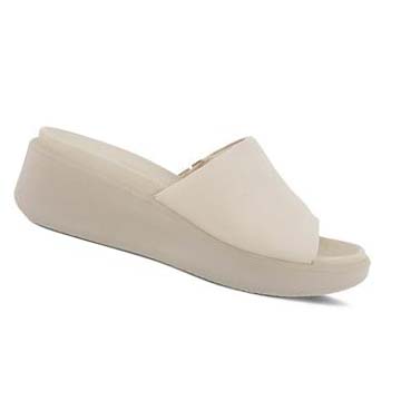 Women's Ecco Flowt Lx Wedge Sandals White | SG 183SGL